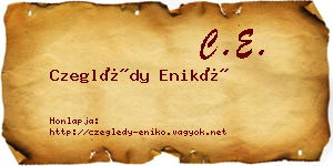Czeglédy Enikő névjegykártya