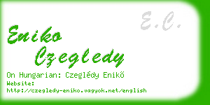 eniko czegledy business card