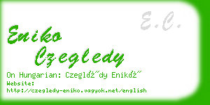 eniko czegledy business card